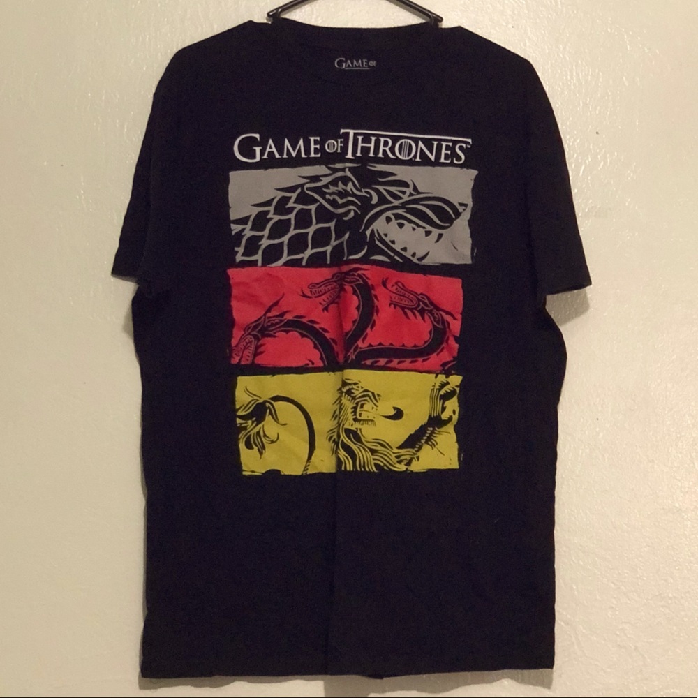 🔥 🧊 Game of Thrones Men's 3 House Symbols TShirt